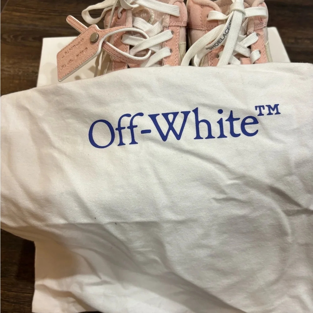 Off-White Out-of-Office White/Pink Sneakers - Picture 12 of 12